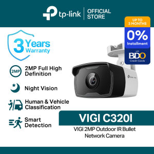 TP-Link Official Store | VIGI C320I | 2MP Outdoor IR Bullet Home Security Network CCTV Camera Connect to Cellphone No Need Internet (NVR Required)