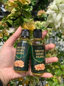 Minyak Kemiri Murni 100% | 60 ml dan 100 ml I Penumbuh Rambut Perawatan Rambut Penghitam Rambut