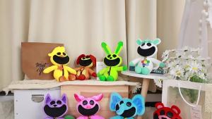 30cm 40cm Smiling Critters Plush Toys Cartoon Aminal Rabbit Cat Dog Bear Dolls Cute Soft Stuffed For Kids Birthday Christmas Gifts