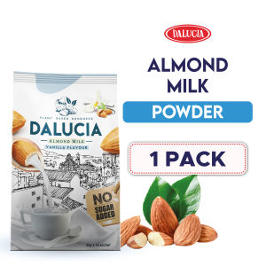 Dalucia Almond Milk Powder Vanilla – 1 Pack | Susu Badam Vegan Milk No Sugar Added Lactose-Free
