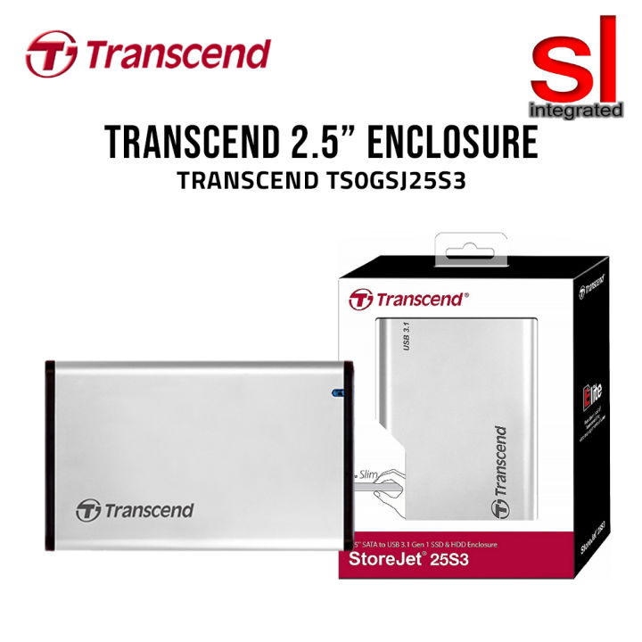 Transcend StoreJet 25S3 SATA III Enclosures (TS0GSJ25S3