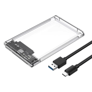 กล่องใส่ฮาร์ดไดรฟ์ SSD แบบใสโซลิดสเตตขนาด 2.5 นิ้ว กล่องฮาร์ดไดรฟ์แล็ปท็อป เครื่องจักรกล กล่องฮาร์ดไดรฟ์มือถือ