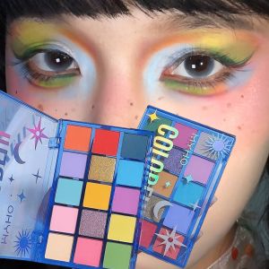 Christmas Rainbow 15 Color Eye Shadow Makeup Plate Performance Stage Makeup Glitter Pearl Matte Eyeshadow Eyes Makeup Cosmetics