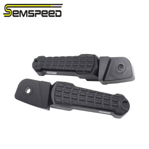 SEMSPEED Motorcycle CNC Rear Footpegs Passengers Footrest Foot Pegs Matting For Honda Giorno Click Lead 160 125 2021-2025