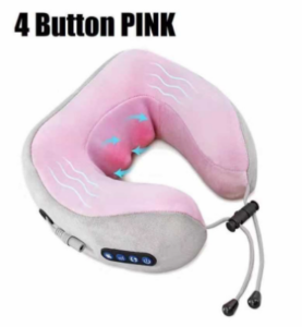 Bantal Pijat Massage Portable Alat Pijat Elektrik Bantal Pijat Alat Pijat Terapi 070-9  Pengisian daya  pijat leher  4 tombol