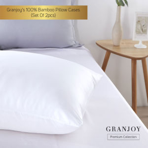 Cooling Soft Silky Bamboo Pillowcases (Set of 2pcs) from Granjoy
