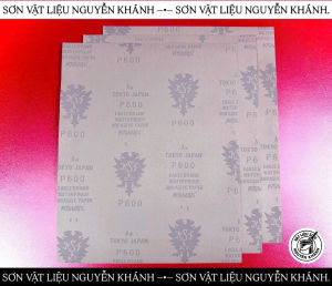 Giấy Nhám Nước KOVAX P600 Chà Sơn Chà Matit Đánh Mịn Bề Mặt – Phân Loại 1 Tờ / 3 Tờ / 5 Tờ