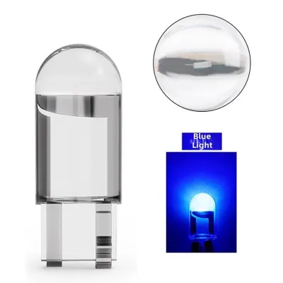 หลอดไฟหรี่ ขั้วT10 หลอดไฟติดป้ายทะเบียนรถยนต์ T10 โปร่งใส W5W Cob 194 168 Led(XX74)