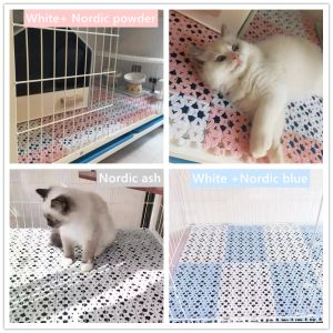 【Nine color】Multifunctional Splicing Plastic Mat Pet Dog Cat Pad Mesh Mat Bathroom Non-slip Mats Pad