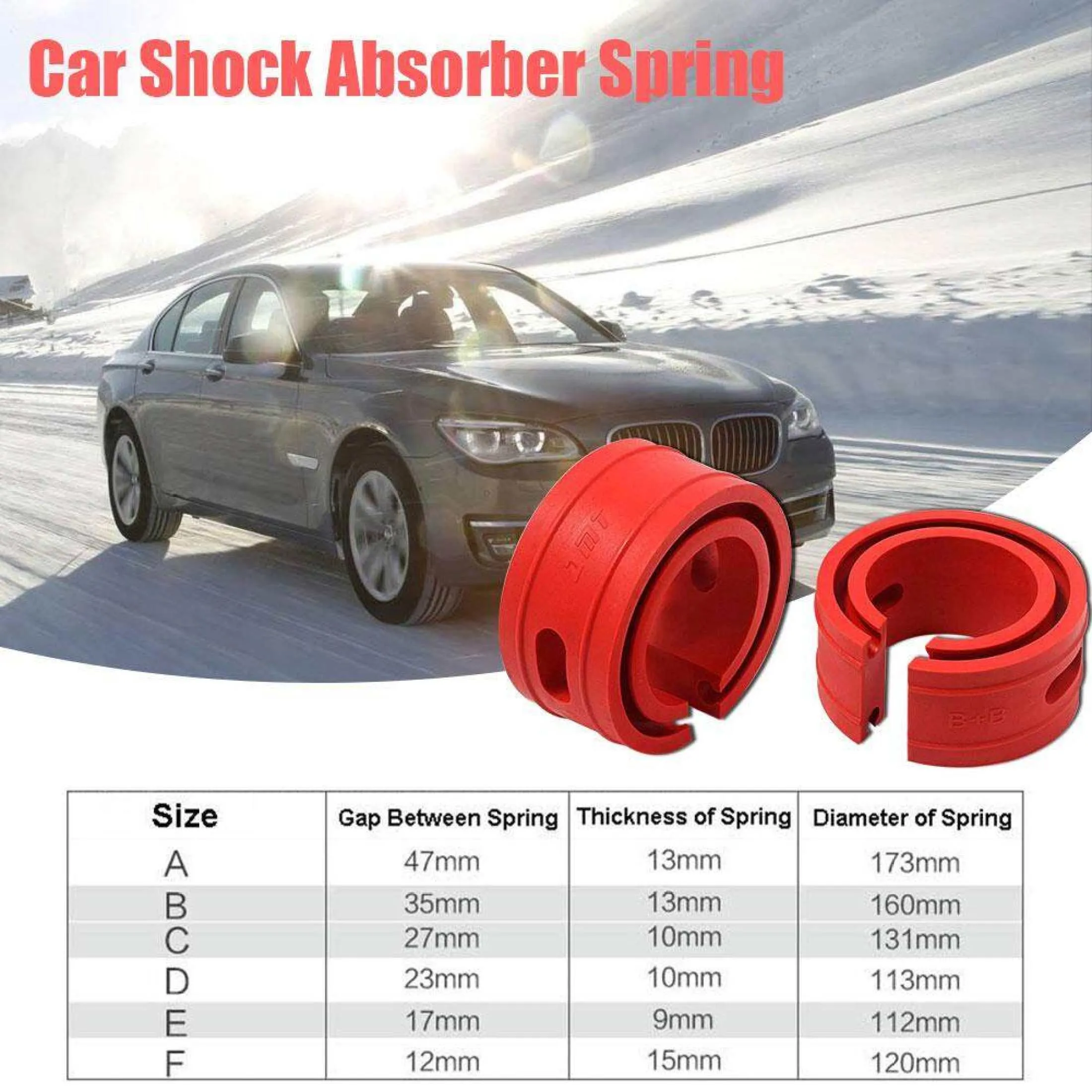 1Pcs Universal Car Buffer Shock Absorber Rubber Spring Buffers Bumper ...