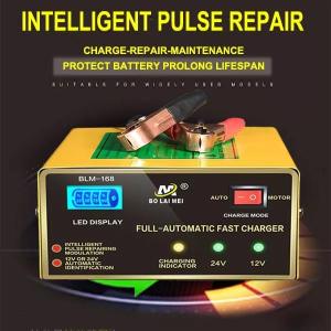 Car Battery Charger 12/24V Intelligent Pulse Repair Battery Fast Charging Automatic Voltage