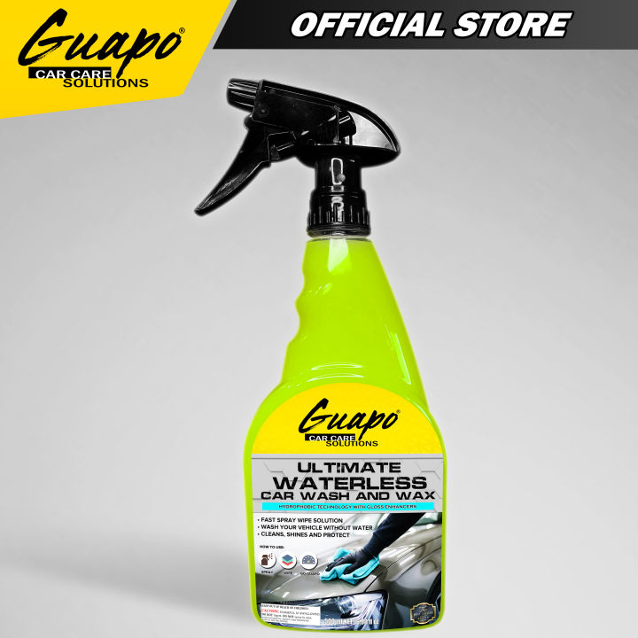 Guapo Waterless Wash and Wax / Waterless Car Wash Spray 500ml Lazada PH