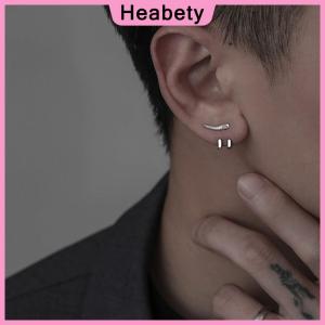 Heabety New Punk Earring For Men Detachable Dual Purpose Stud Earrings Prong Ear Charms Fashion Jewelry