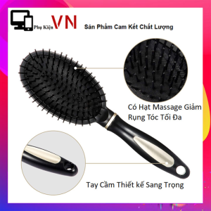 Lược Chải Chống Rối Tóc Bầu Dục Cao Cấp Lược chải tóc massage da đầu chống rối tóc tạo kiểu siêu đẹp tiện lợi - Lược Gỡ Rối - Lược Tròn Lược Bán Nguyệt Lược Oval Dễ Sử Dụng