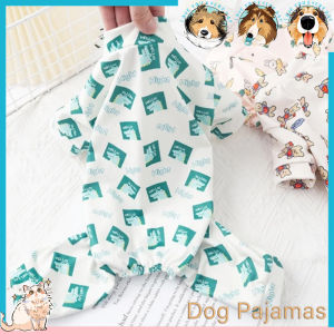 Dog Pajamas Pet Dog Clothes for Small Dogs Fashion Print Puppy Jumpsuits Cute Soft Cat Onesie Pet Outfits Dog Jumpsuits
