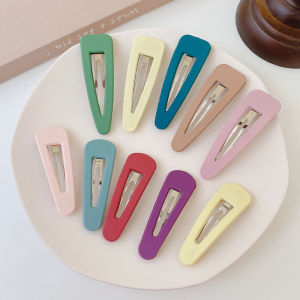 5PCS Colorful Solid BB Hair Claw Side Clips for Women Girls Kids Daily Hairpin Hair Washface Accessories Headwear Ornament