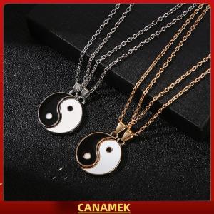 Miễn phí vận chuyển✨ 2pcs Tai Chi Yin Yang vài Vòng đeo tay dây chuyền thiết lập Mặt dây chuyền có thể điều chỉnh Braid Chuỗi Vòng Đeo tay phù hợp với người yêu Vòng đeo tay choker