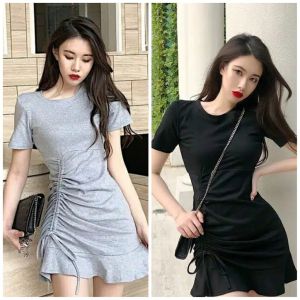Daniela Korean Mini Dress Casual Bodycon Dress Rumbai Dress Pesta Party 994 (S-XL)