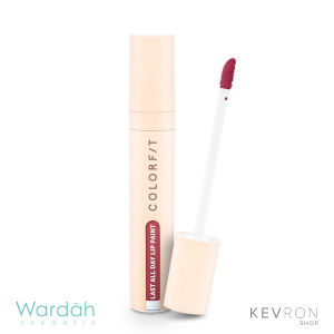Wardah Colorfit Last All Day Lip Paint (24 Warna) - Around The World Edition Lipstik Tahan Lama BPOM - Matte Finish, Tekstur Creamy, Tidak Transfer (Nontransfer), Tahan Lama 12 Jam