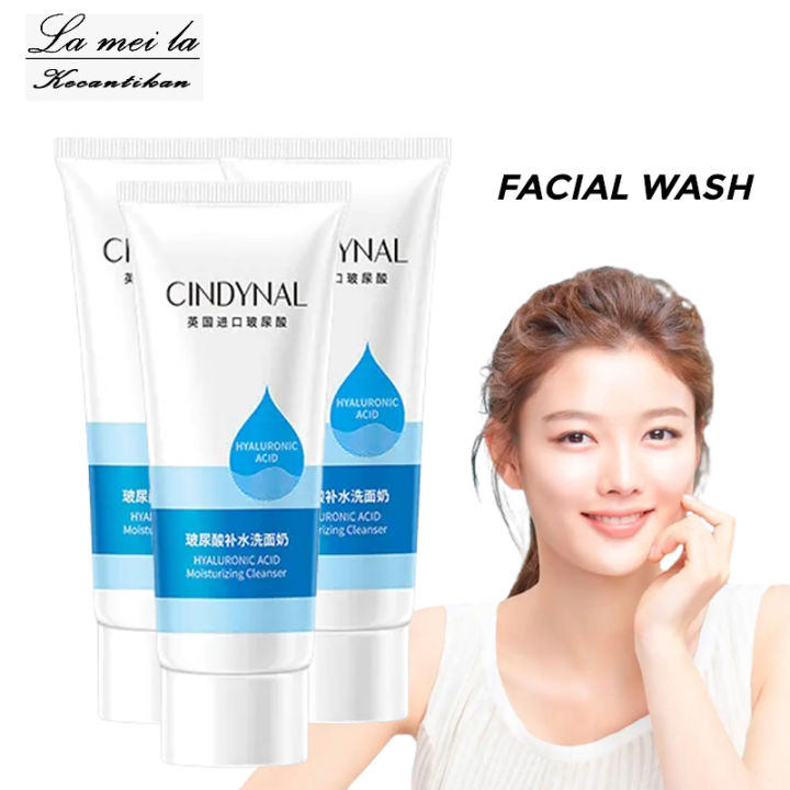 CINDYNAL Hyaluronic Acid Moisturizing Cleanser Pencerah Wajah Alami