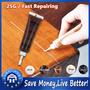 【Local delivery】 25G Fast Repairing Wood Furniture Repair Cream Furniture Refinishing Wood Door Floor Furniture Repair Cream Paint Wood Pothole Scratch Repair Material Touch Up Kit Marker Cream Wax Scratch Filler Remover Repair Fixer