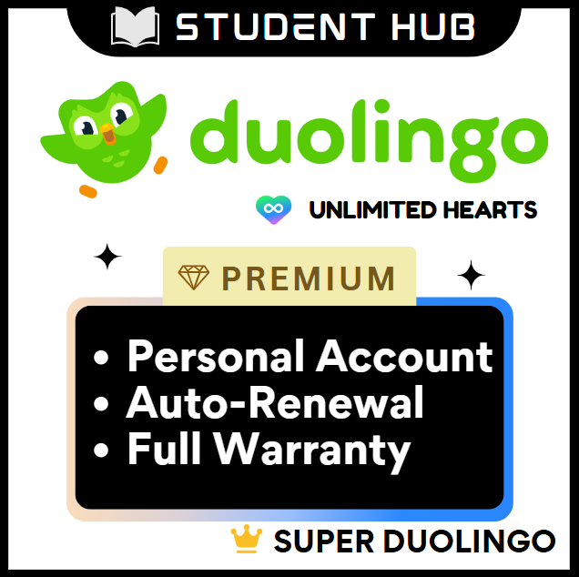 Duolingo Plus PREMIUM iOS Android PC MacOS iPadOS Upgrade Own