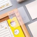 Set Sticky Notes Transparan 50 Lembar Label Stickers PET Tahan air dan halus Kertas Memo Sticky Note Post-It Anti Air Untuk Sekolah. 