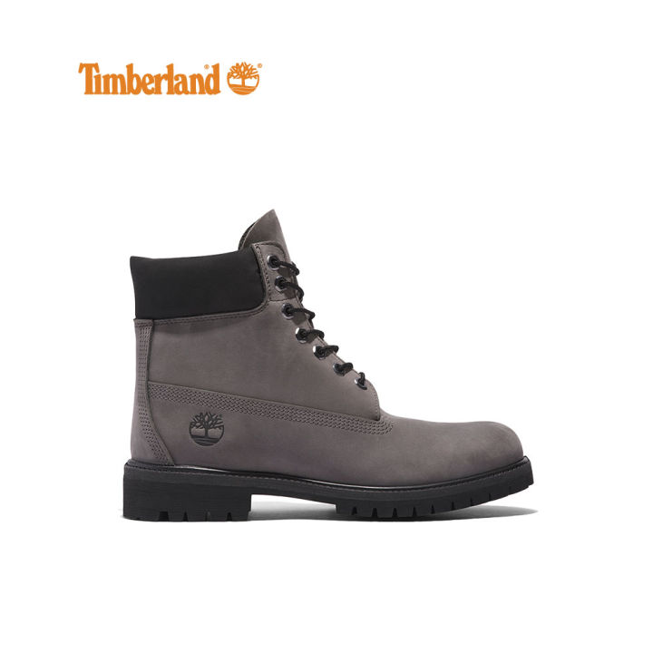 men's timberland premium 6 inch waterproof boot medium grey nubuck