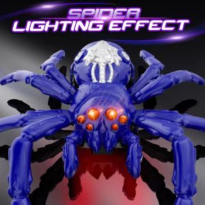 2026 Prank RC Spider Remote Control Wall Climbing RC Spider Toy Electric Simulation 360°Rotating Crawling Spider Toy