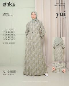 TERMURAH YUI 06 GAMIS DAILY BY ETHICA GAMIS ELEGANT TERBARU KEKINIAN