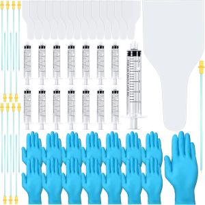 Weewooday 15 Set AI Artificial Insemination Dog Breeding Kit Canine Breeding Kit Dog Semen Collection Bag Artificial InseminationSupplies (Blue20 cm)