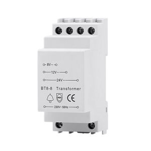 Doorbell Transformer with PTC Protection 8V/12V/24V Compatible with Ring and Bell Systems for Safe Power Supply