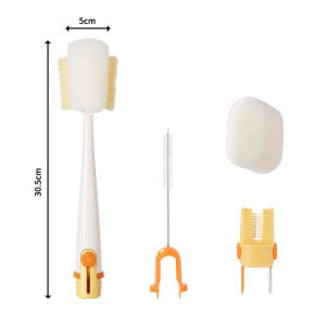 💝Hot Sale💝Ultraportable Fiveinone Long Handle Water Cup Ulation Cup Brush 5 In 1 Flower Shape Cup Cleaning Brush Long Handle Multi Purpose Thermos Lid Scrubber Baby Bottle Cleaner Specialized Cleaning Tool Cup Cleaning Brush