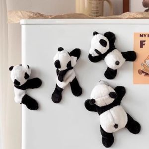 Dễ Thương Mềm Mại Sang Trọng Gấu Trúc Nam Châm Tủ Lạnh Trang Trí Phụ Kiện Nhà Bếp Hoàn Hảo Để Tặng