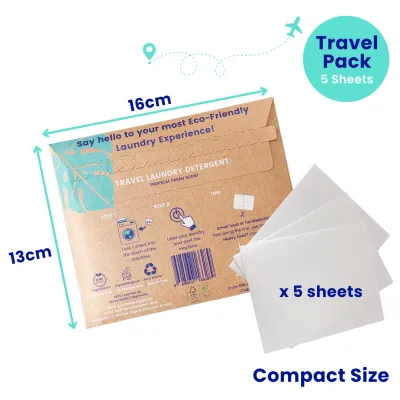 Naturali Laundry Detergent Sheets 36pcs - eco-friendly plant-based no harsh chemicals zero plastics no waste hypoallergenic for baby and family