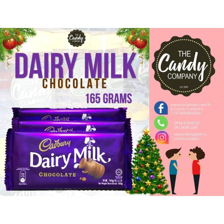 DAIRY MILK 165 GRAMS Plain Chocolate Lazada PH