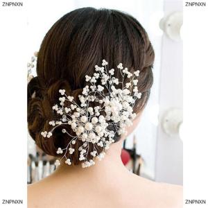 [COD] ZNPNXN Flower Wedding Hair Pins Bridesmaid Diamante s Bridal Clips Grips