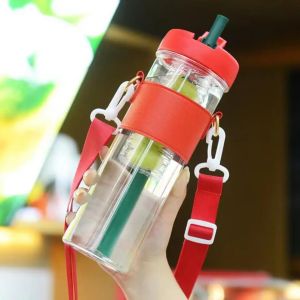 BOTOL MINUM INFUS WATER DILENGKAPI TALI PANJANG KLX 106//850ML