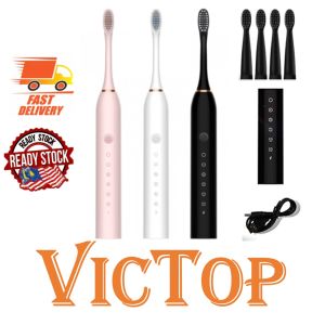 Sonic Electric Toothbrush 6 Mode USB Rechargeable IPX-7 Waterproof Berus Gigi Eletrik