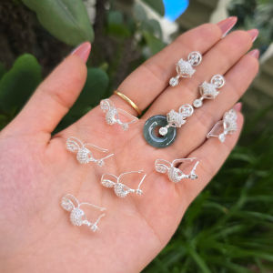 Q1663 Móc bạc cho mặt dây chuyền đồng điếu hình hồ ly bạc cao cấp 925  - Phong Thuỷ TUDO