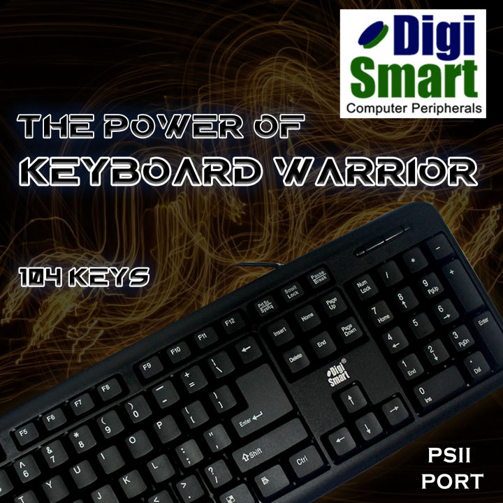 DIGISMART KEYBOARD PS2 WIRED BLACK | Lazada PH