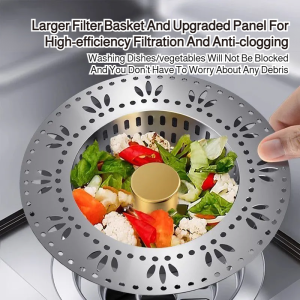 Large caliber drainage Sink popup core bouncing core Corrosion resistance Multisealed and antiodor anticlogging Stainless steel bouncing machine Thickening Sink strainer