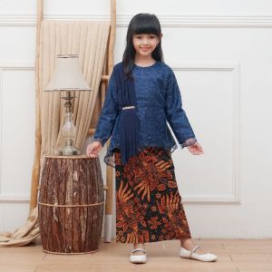 Emzeta Busana | Setelan Kebaya Anak Burkat Tile Akar Mutiara Modern Fashion Anak HARGA TERMURAH