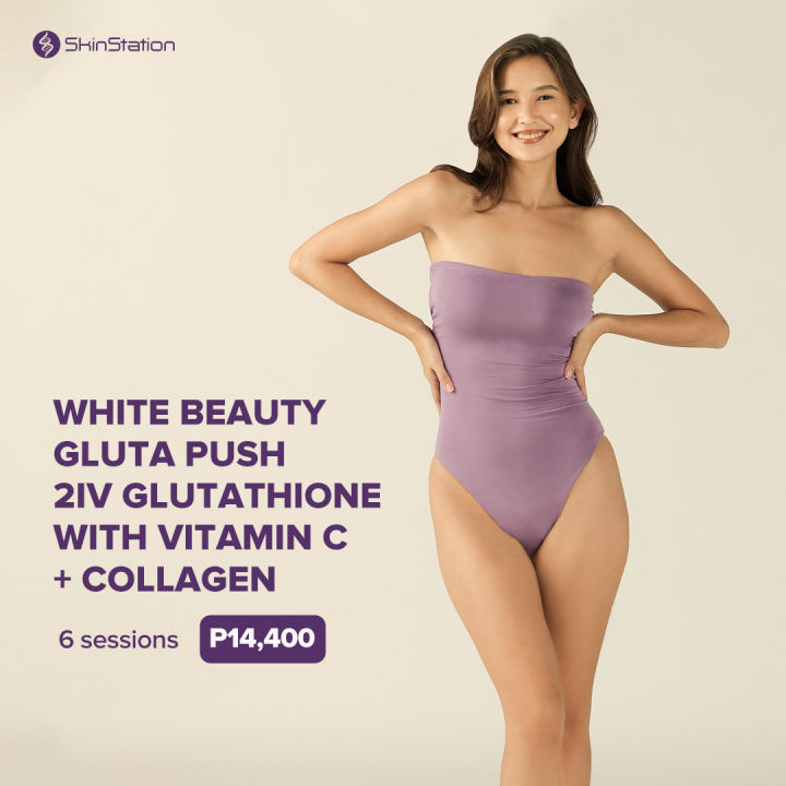 glutathione push philippines SkinStation 6 sessions of White Beauty Gluta Push 2IV Glutathione with  Vitamin C + Collagen (Voucher) Skin Brightening Serum Normal Skin  Skinstationph Brightening Serum Voucher - Lazada