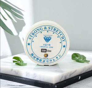 Garis Elastis Kristal Garis Transparan Jepang DIY Buatan Tangan Garis Manik-Manik Garis Elastis Gelang Kalung Aksesoris Garis Manik-Manik Cerah Tahan Aus