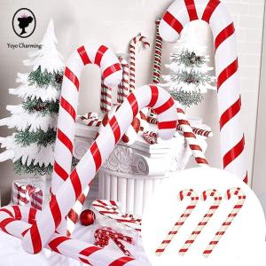 YOYO CHARMING 90cm New Year Party Candy Canes Decor Candy Cane Stick Christmas Supplies Party Favors Balloons