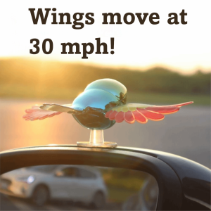 SADSAF Bird Shape Motorcycle Rearview Mirror Decoration Decorative Accessories Shaking Wings Design Helmet Decoration Decorative Wings Wind Activated Birds Accessories Motorcycle Accessories
