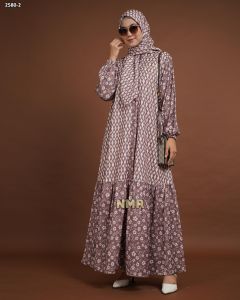 NMR Gamis Marbella Vol 2580-2 (INC HIJAB)