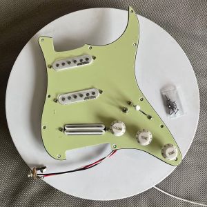 Wilkinson SSS Prewired Start Guitar Pickguard set Loaded Multi 7-way Switch Alnico WVS And Mini Humbucker Pickup for Fender ST Guitar Replacement