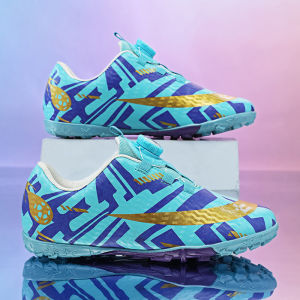 Dokawa 2025 New Childrens Football Shoes Boys Elementary School Students Rotating Buttons TF Cracked Spike Soccer Training Shoes [ Free Shipping ]